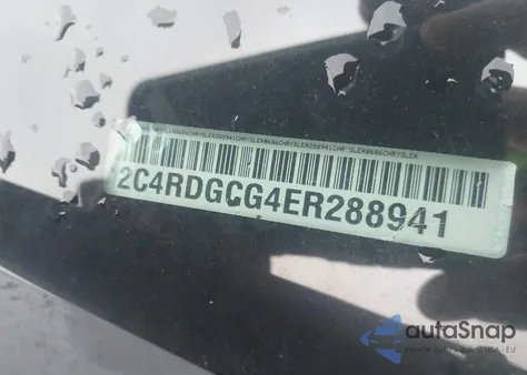 2014 Dodge Grand Caravan Sxt z USA, uszkodzony, nr VIN 2C4RDGCG4ER288941